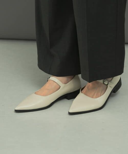 ＊＊URBAN RESEARCH ROSSO / アーバンリサーチ ロッソ パンプス | MOHI　ストラップフラットシューズ（OFFWHITE）