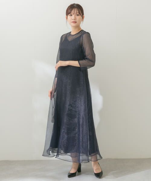セール】 kaene ラメミックスステッチレースドレス （ドレス