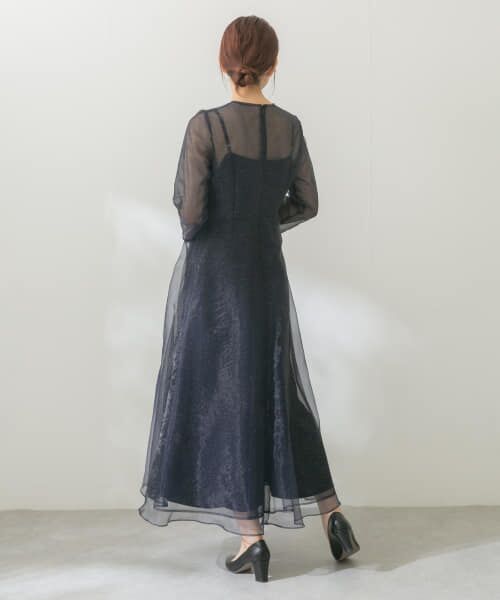 【URBAN RESERCH】パーティドレス【KAENE】 セール】kaene ラメミックスステッチレースドレス（ドレス