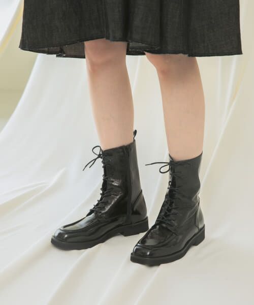 ＊＊URBAN RESEARCH ROSSO / アーバンリサーチ ロッソ ブーツ（ショート丈） | PASCUCCI　レースアップブーツ（NAPPABLK）