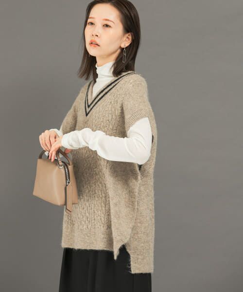 ＊＊URBAN RESEARCH ROSSO / アーバンリサーチ ロッソ ニット・セーター | アームウォーマーセットニットベスト（greige）