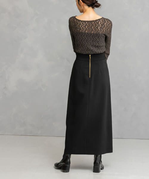 ＊＊URBAN RESEARCH ROSSO / アーバンリサーチ ロッソ スカート | ロングAラインスカート（black）