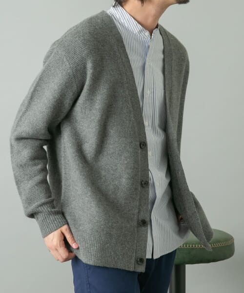 シンさん専用＜Steven Alan＞ ハミルトンラムズウール Vネック カーデ Steven Alan＞ ハミルトンラムズウール Vネック カーディガン ―LOOSE