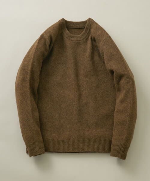 ＊＊URBAN RESEARCH ROSSO / アーバンリサーチ ロッソ ニット・セーター | 『XLサイズあり』シェットランドウールクルーネックニット（KHAKI）