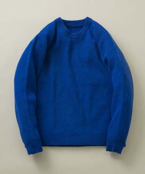 ＊＊URBAN RESEARCH ROSSO / アーバンリサーチ ロッソ ニット・セーター | 『XLサイズあり』シェットランドウールクルーネックニット（ROYAL BLUE）