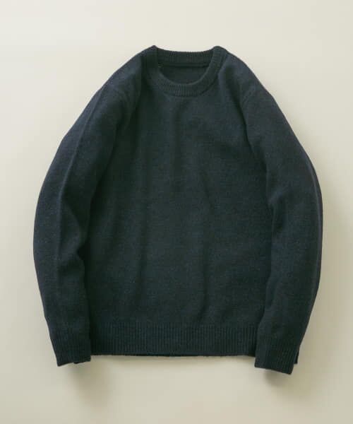 ＊＊URBAN RESEARCH ROSSO / アーバンリサーチ ロッソ ニット・セーター | 『XLサイズあり』シェットランドウールクルーネックニット（NAVY）