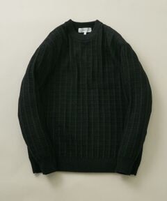 『XLサイズあり』メリノウール変形ワッフルニット