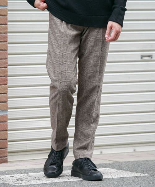 ＊＊URBAN RESEARCH ROSSO / アーバンリサーチ ロッソ その他パンツ | 『XLサイズあり』ハイパフォーマンスウォームイージースラックス（BRNチェック）