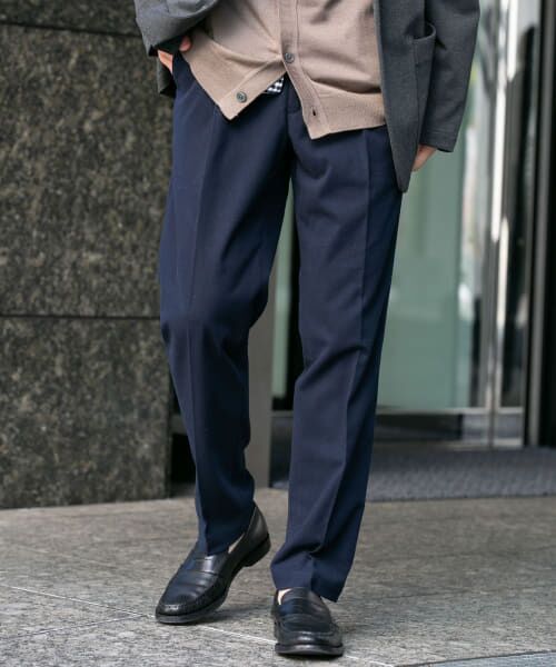 ＊＊URBAN RESEARCH ROSSO / アーバンリサーチ ロッソ その他パンツ | 『XLサイズあり』ハイパフォーマンスウォームイージースラックス（NAVY）