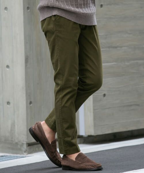 ＊＊URBAN RESEARCH ROSSO / アーバンリサーチ ロッソ その他パンツ | 『XLサイズあり』起毛スリムストレッチテーパードチノパンツ（KHAKI）