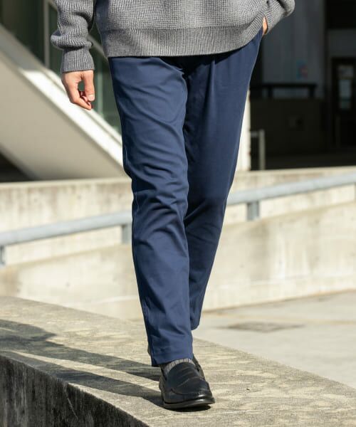 セール】 『XLサイズあり』起毛スリムストレッチテーパードチノパンツ