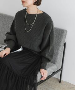 ＊＊URBAN RESEARCH ROSSO / アーバンリサーチ ロッソ ニット・セーター | F by ROSSO　ハミルトンボリュームスリーブ畦ニット