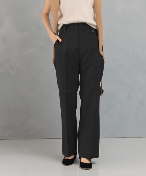 **URBAN RESEARCH ROSSO / アーバンリサーチ ロッソ その他パンツ | ウォッシャブルフレアパンツ(BLACK)