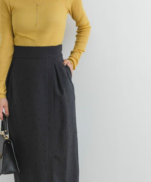 ＊＊URBAN RESEARCH ROSSO / アーバンリサーチ ロッソ スカート | F by ROSSO　ハート刺繍コクーンスカート（C/GRAY）