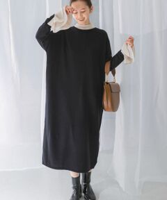 カシミヤ混2WAYニットワンピース