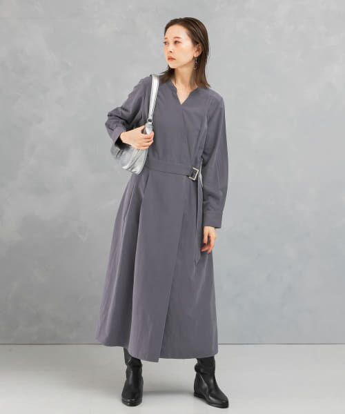 ◼️送料込　suzukitakayuki カシュクールワンピース suzuki takayuki スズキタカユキ cache-soeur dress[S201-23/black]