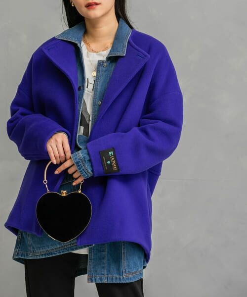 ＊＊URBAN RESEARCH ROSSO / アーバンリサーチ ロッソ その他アウター | LaTorreノーカラーコート（blue）
