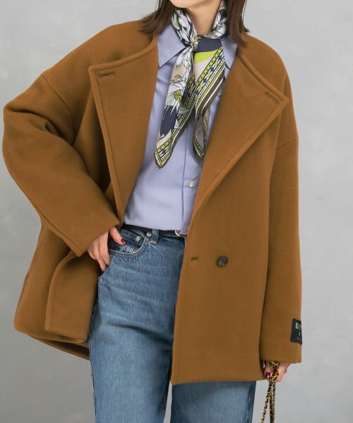 【定価42,900円】アーバンリサーチロッソ　LA TORRE ノーカラーコート アーバンリサーチ ロッソ URBAN RESEARCH ROSSO LaTorreノー