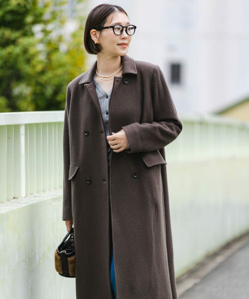 URBAN RESEARCH ROSSO ロングコート セール】F by ROSSO モッサダブルロングコート（その他アウター