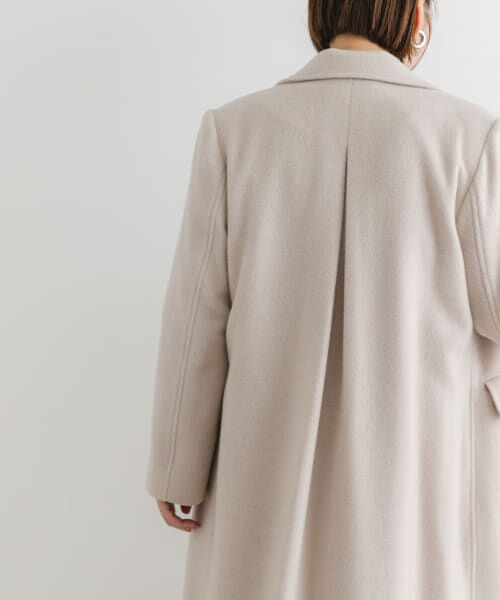 【美品】URBAN RESEARCH ROSSOビッグカラーコート　ベージュ URBAN RESEARCH ROSSO｜F by ROSSO ビッグカラーダブルショート