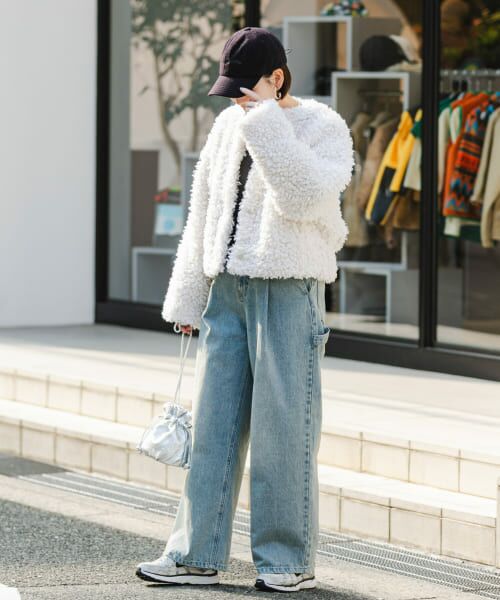 URBAN RESEARCH ROSSO フードショートガウンコート　グレー URBAN RESEARCH ROSSO フードショートガウンコートグレー