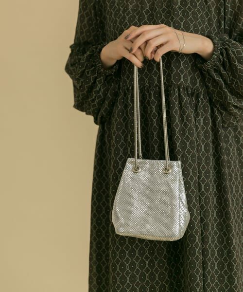 ＊＊URBAN RESEARCH ROSSO / アーバンリサーチ ロッソ ショルダーバッグ | メタルメッシュバッグ（SILVER）