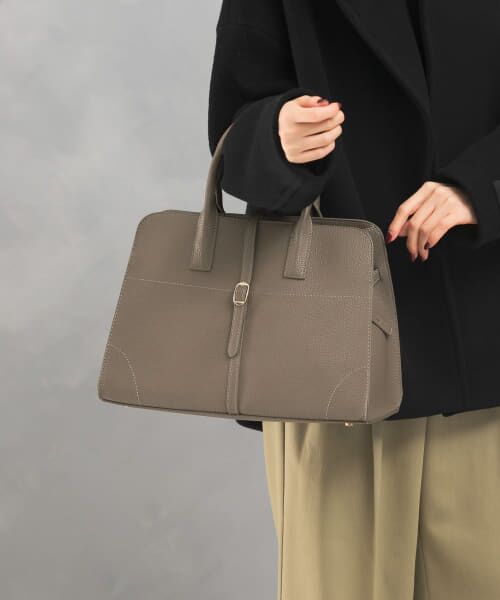 セール】 『再入荷』ベルト付ステッチトートバッグ