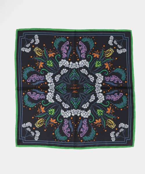 ＊＊URBAN RESEARCH ROSSO / アーバンリサーチ ロッソ バンダナ・スカーフ | manipuri　65フロシス（01black）