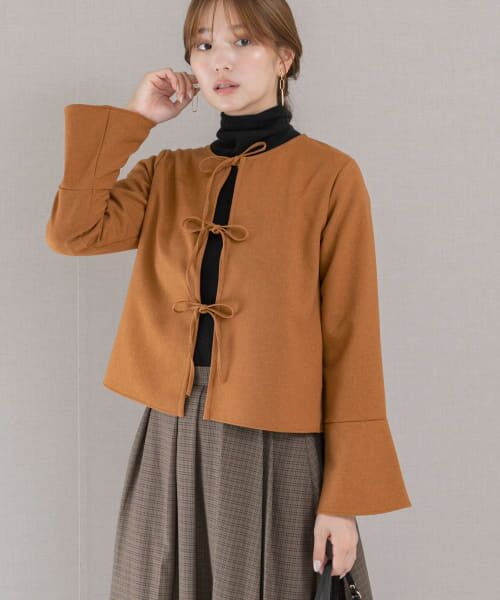 ＊＊URBAN RESEARCH ROSSO / アーバンリサーチ ロッソ シャツ・ブラウス | リボンブラウス（camel）