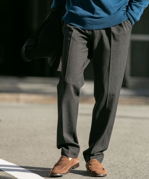 ＊＊URBAN RESEARCH ROSSO / アーバンリサーチ ロッソ その他パンツ | 『セットアップ対応』『XLサイズあり』クラシック2タックテーパードパンツ（BLACK）