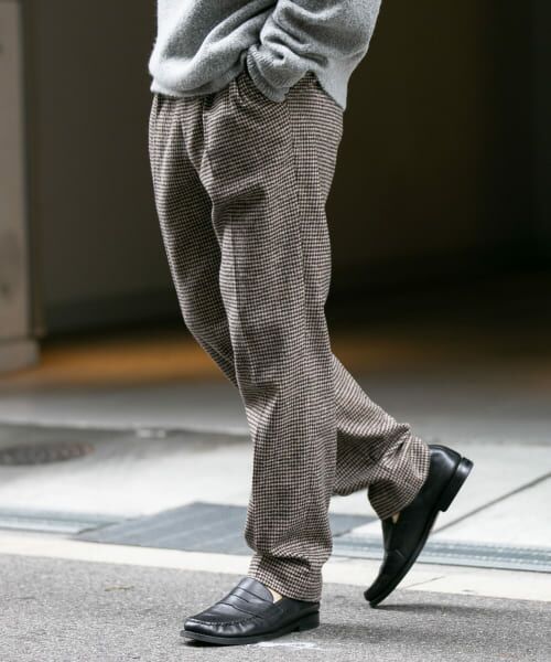 ＊＊URBAN RESEARCH ROSSO / アーバンリサーチ ロッソ その他パンツ | 『セットアップ対応』『XLサイズあり』クラシック2タックテーパードパンツ（BROWN）