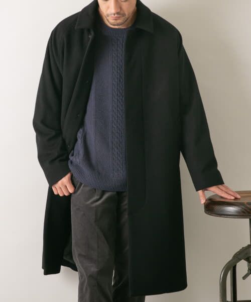 ROSSO スーパー100オーバーバルマカンコート　美品 URBAN RESEARCH ROSSO MEN ステンカラーコート コート スーパー