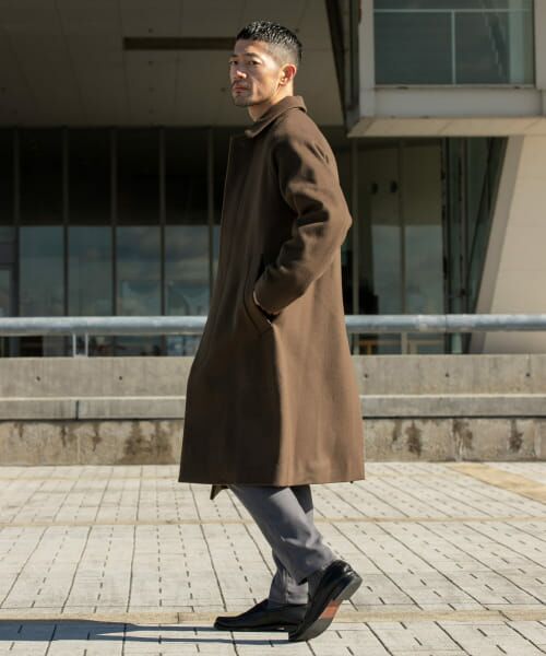 ROSSO スーパー100オーバーバルマカンコート　美品 URBAN RESEARCH ROSSO MEN ステンカラーコート コート スーパー
