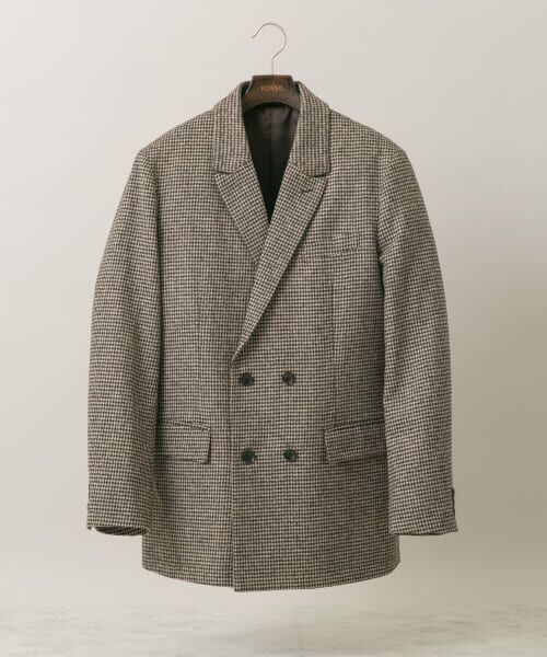 ＊＊URBAN RESEARCH ROSSO / アーバンリサーチ ロッソ テーラードジャケット | 『セットアップ対応』『XLサイズあり』クラシックダブルジャケット（BROWN）