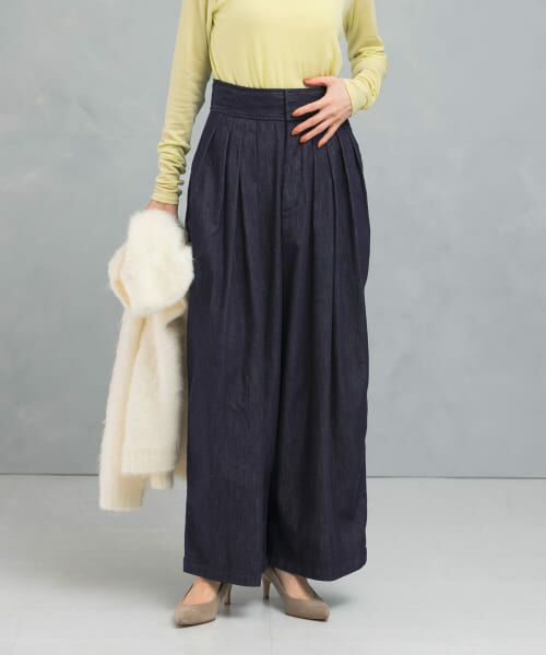 ＊＊URBAN RESEARCH ROSSO / アーバンリサーチ ロッソ デニムパンツ | ランダムタックデニムパンツ（indigo）