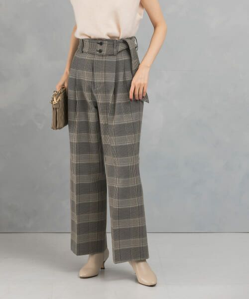 ＊＊URBAN RESEARCH ROSSO / アーバンリサーチ ロッソ その他パンツ | チェックベルトパンツ（blackcheck）