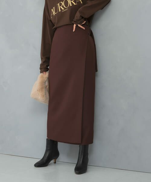 ＊＊URBAN RESEARCH ROSSO / アーバンリサーチ ロッソ スカート | ラップスカート（redbrown）