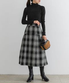 F by ROSSO　ツイードチェックスカート