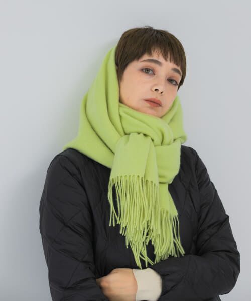 ＊＊URBAN RESEARCH ROSSO / アーバンリサーチ ロッソ マフラー・ショール・スヌード・ストール | カシミヤストール（yellow）