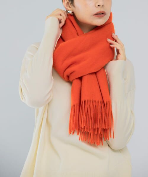 ＊＊URBAN RESEARCH ROSSO / アーバンリサーチ ロッソ マフラー・ショール・スヌード・ストール | カシミヤストール（orange）