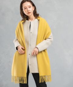 カシミヤ混無地ストール