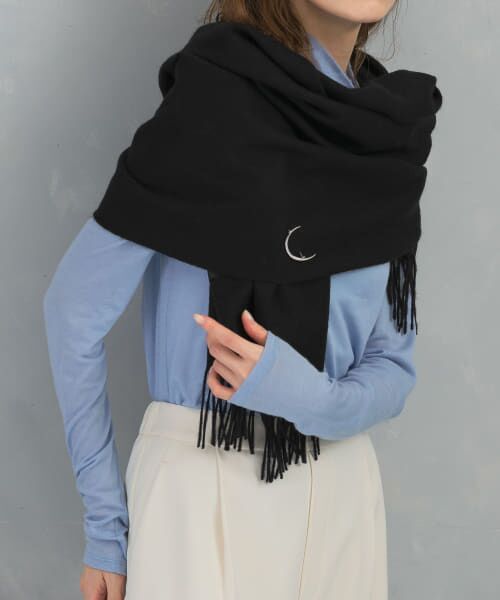 ■美品◆アーバンリサーチロッソ◆カシミヤ混チェックストールLG □美品◇アーバンリサーチロッソ◇カシミヤ混チェックストールLG