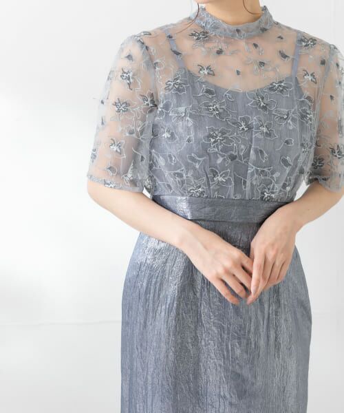 セール】 kaene エンブロイダリーレースブラウスセットドレス