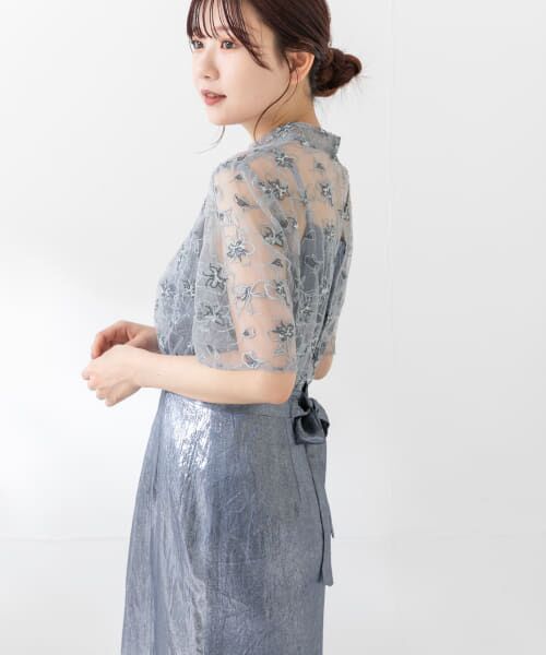 セール】 kaene エンブロイダリーレースブラウスセットドレス