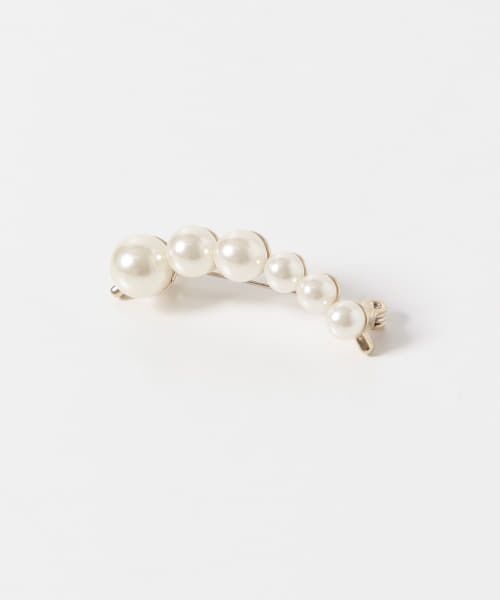 ＊＊URBAN RESEARCH ROSSO / アーバンリサーチ ロッソ ブローチ・コサージュ | AVALON　カーブパールブローチ（GOLD）