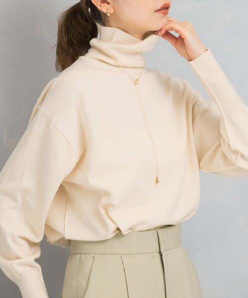 ＊＊URBAN RESEARCH ROSSO / アーバンリサーチ ロッソ ニット・セーター | アウトリンキングタートルニット（off）