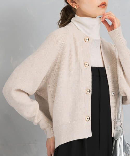 ＊＊URBAN RESEARCH ROSSO / アーバンリサーチ ロッソ カーディガン・ボレロ | デザインボタンカーディガン（OFF WHITE）