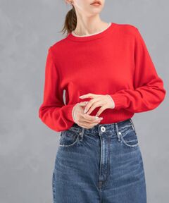 バイカラーコンパクトニット