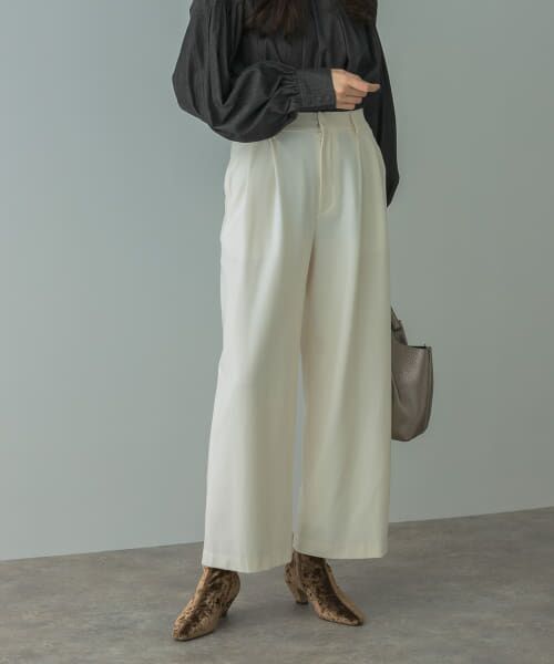 ＊＊URBAN RESEARCH ROSSO / アーバンリサーチ ロッソ その他パンツ | DONEEYU　両面起毛セミワイドパンツ（offwhite）