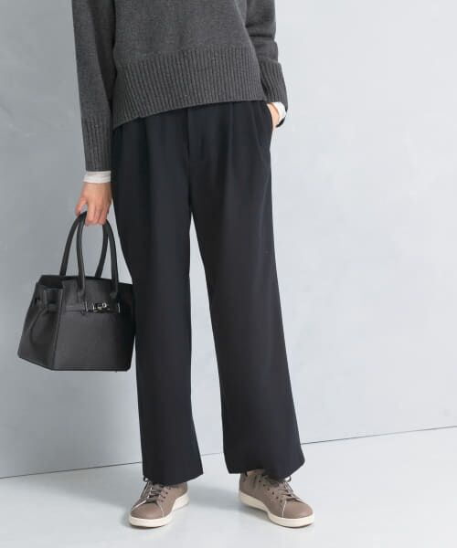 ＊＊URBAN RESEARCH ROSSO / アーバンリサーチ ロッソ その他パンツ | DONEEYU　両面起毛セミワイドパンツ（black）